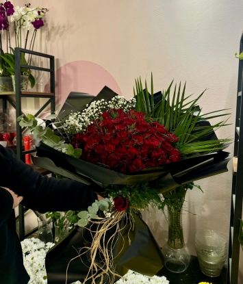  101 Kırmızı Gül Buketi